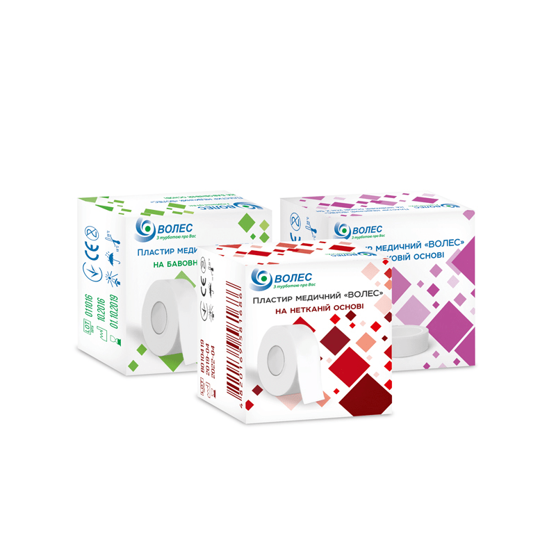 Пластир медичний "ВОЛЕС" 3смх5м на нетканій основі